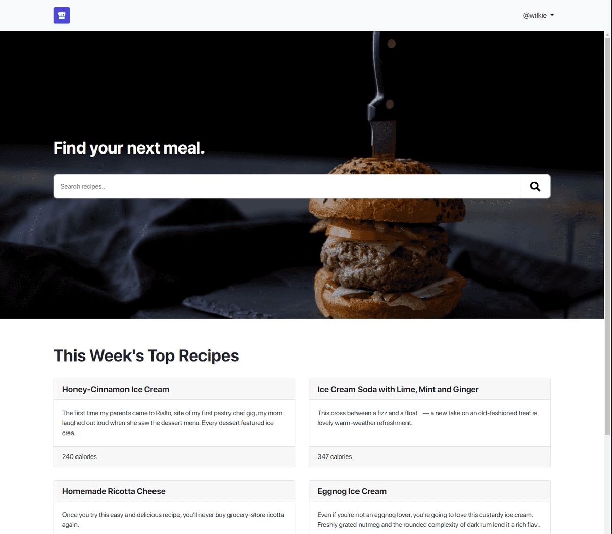 Home page